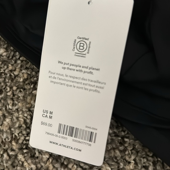 NWT! Athleta Black Ventura Crop Bikini Top D-DD - Multiple Sizes 💙 - Picture 9 of 10